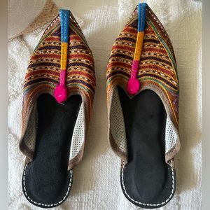 Jaipur Embroidered Slippers colorful mules.